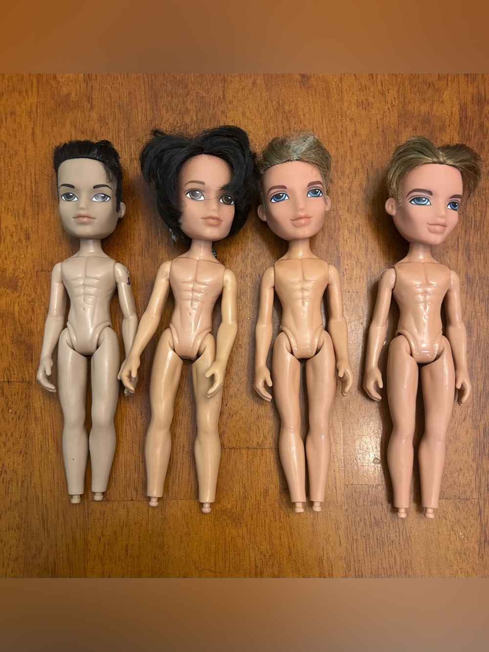 VTG Bratz Boy Doll Lot Of 4 Nude No Feet Y2K